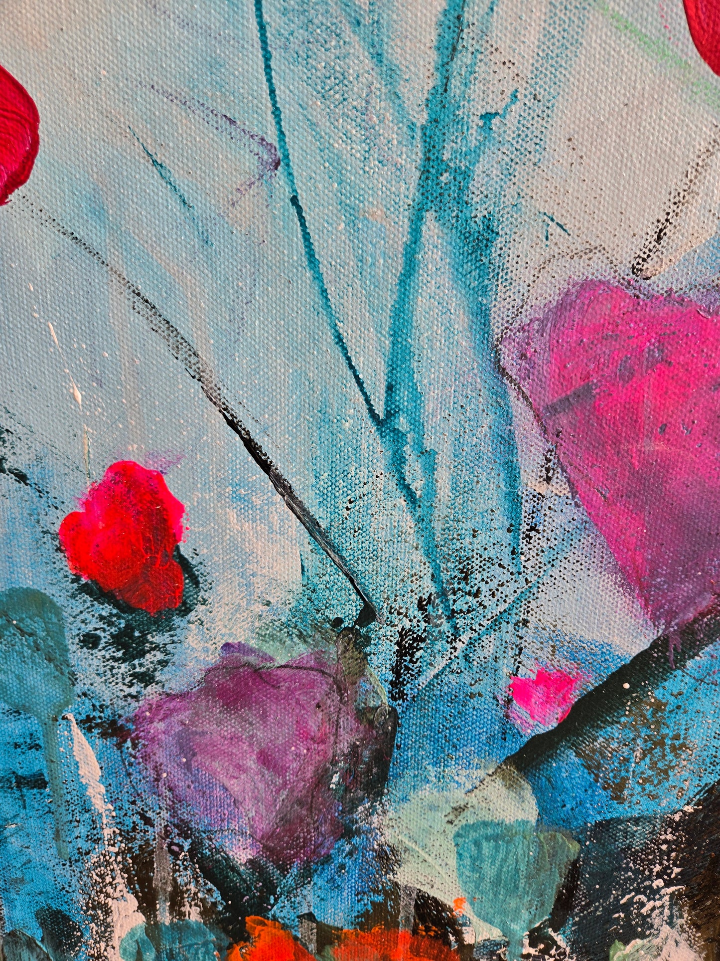 Detail 2 of Abstract Botanical 36 x 48
