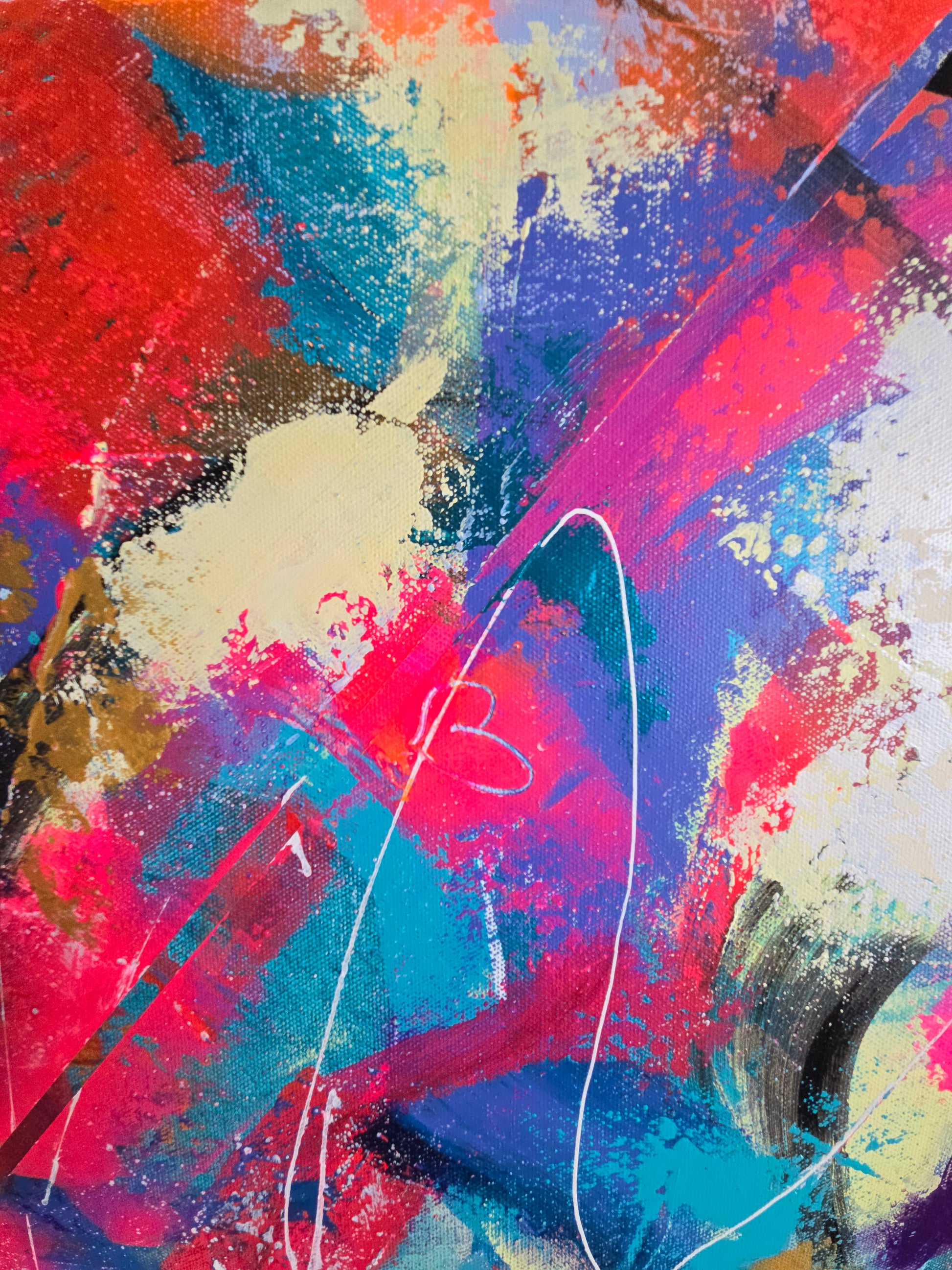 Detail image with vibrant colors and dynamic brush strokes
