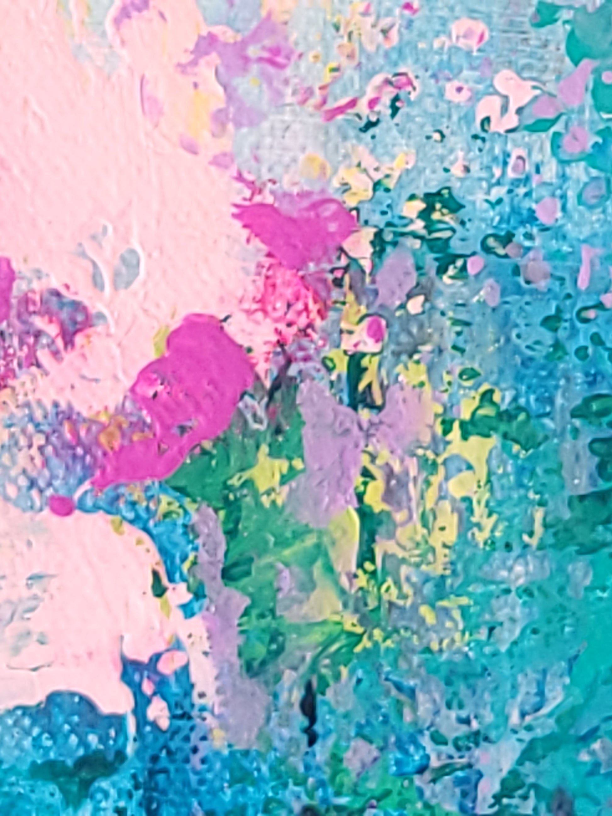 Detail of colors in Out of the Blue.